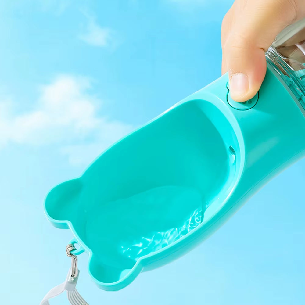 Portable Dog Outdoor Water Bottle Pet Supplies Traveling Dog Drinking Cup Storage Simple Watering Pot with Storage Box