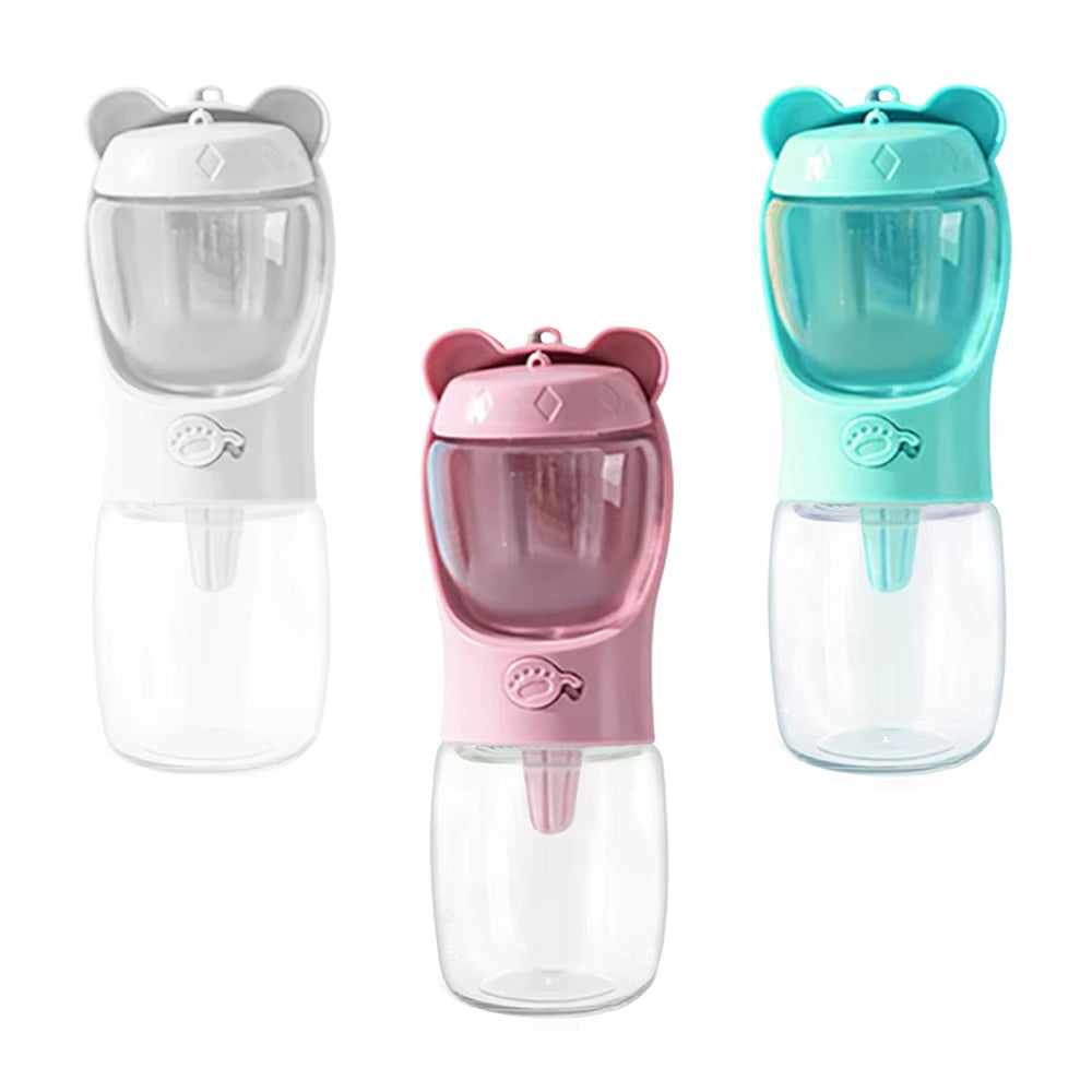 Portable Dog Outdoor Water Bottle Pet Supplies Traveling Dog Drinking Cup Storage Simple Watering Pot with Storage Box
