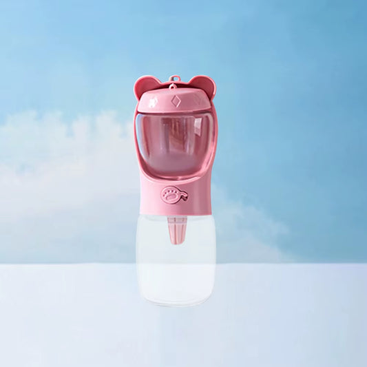 Portable Dog Outdoor Water Bottle Pet Supplies Traveling Dog Drinking Cup Storage Simple Watering Pot with Storage Box