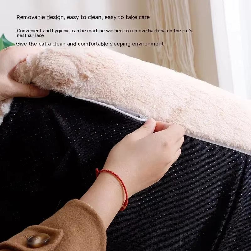 Plush Soft Cat Bed Sofa Dog Winter Warm Large Pet Cats Sofas Suitable for Small Medium Dogs Comfortable Sleep Pets Beds Supplies