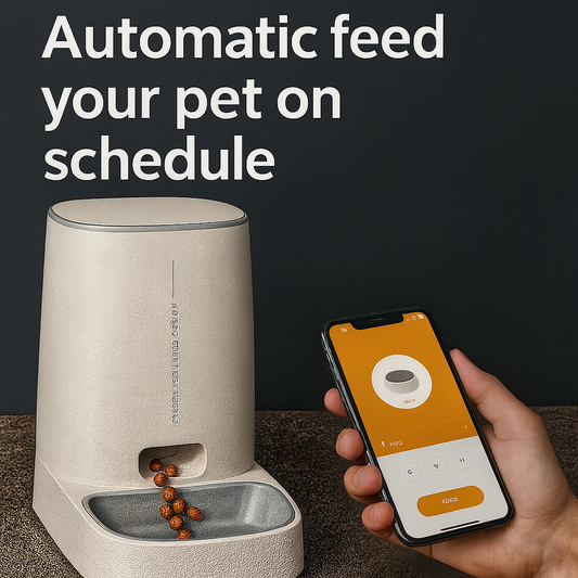 Smart WiFi Automatic Pet Feeder & Water Dispenser – App Controlled