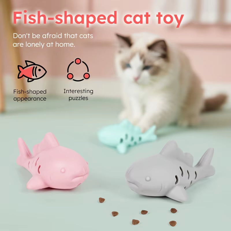 Toy with Shaped Treat Dispenser - Durable Bite-Resistant Design, Hiding Food & Grinding Teeth Entertainment,Silicone Pet Toy